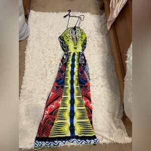 Vibrant Multicolor Maxi Dress